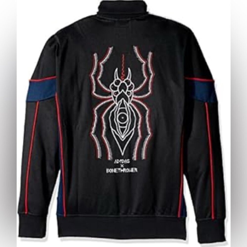 Vintage adidas x Bonethrower Track Jacket | Skate Full-Zip, Black M